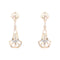 Boucles d'oreilles Pendants d'oreilles anciens or rose 58 Facettes 21-678A
