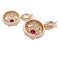 Boucles d'oreilles Boucles d'oreille Boucheron, "Jeanne", or rose, diamants, saphirs roses et rubis. 58 Facettes 33404