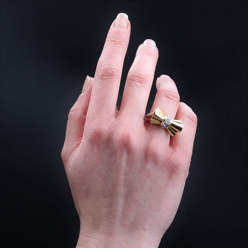 Bague 55 Bague tank noeud diamants 58 Facettes 22-622