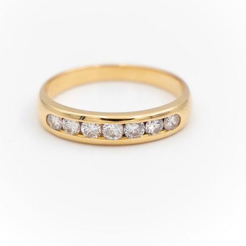 Bague 54 Bague Alliance Or jaune Diamant 58 Facettes 1831804CN