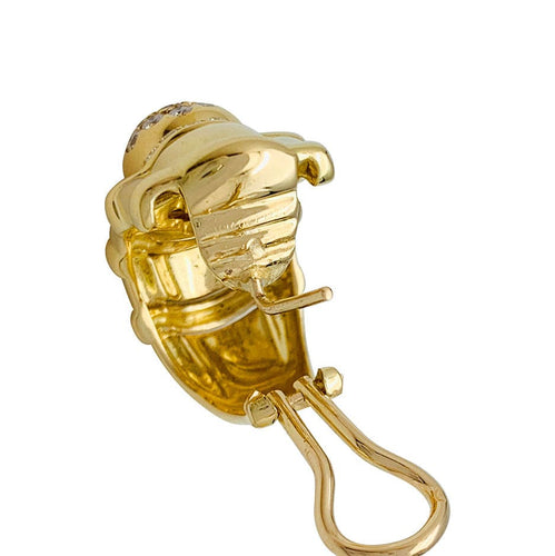 Boucles d'oreilles Boucles d'oreilles Piaget "Tanagra" en or jaune et diamants. 58 Facettes 31196