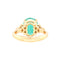 Bague 55 Bague Or Jaune, Emeraude et Diamants 58 Facettes 61600013