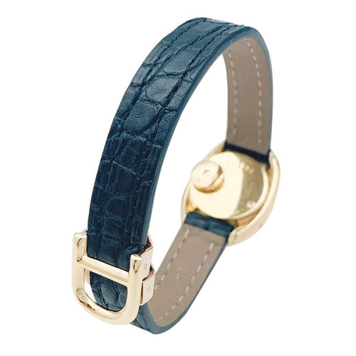 Montre Montre Cartier, "Baignoire" en or jaune, bracelet cuir. 58 Facettes 31362