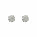 Boucles d'oreilles Puces d'oreilles diamants or blanc 58 Facettes 21-516