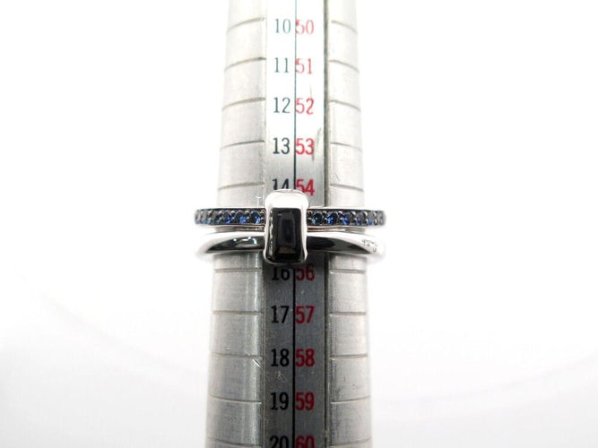 Bague 55 bague POMELLATO together double bague or blanc 18k saphir 58 Facettes 254410