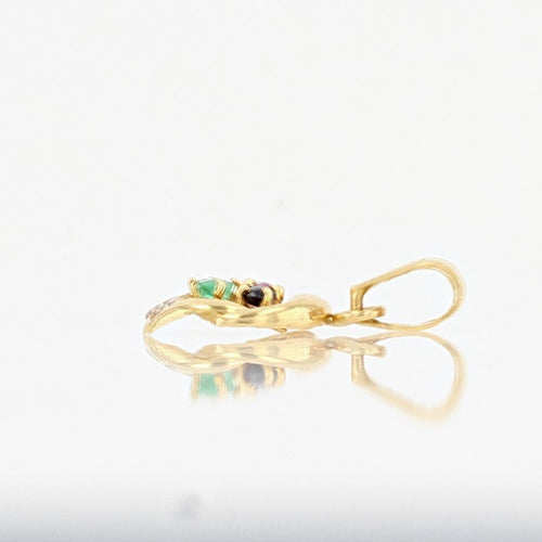 Pendentif Pendentif or pierres précieuses 58 Facettes CVP18