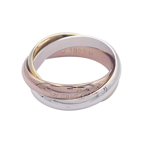 Bague 56 Cartier - bague Trinity, trois ors. 58 Facettes 32524