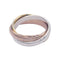 Bague 56 Cartier - bague Trinity, trois ors. 58 Facettes 32524