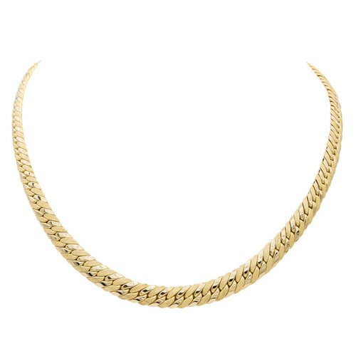 Collier Caplain Saint André Collier Maille anglaise Or jaune Saphir 58 Facettes 2216830CN