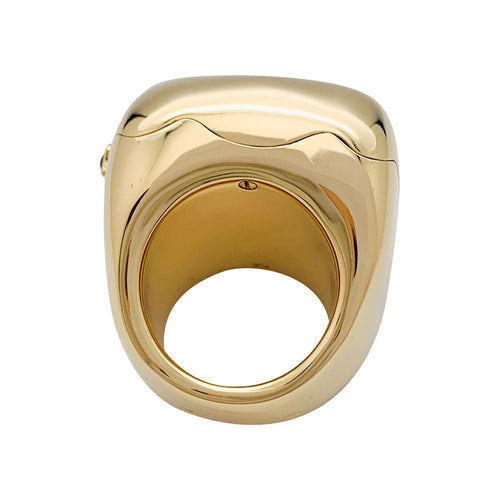 Bague 53 Bague montre Dior, modèle "Nougat", en or jaune et onyx. 58 Facettes 31476