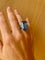Bague 55 Bague Diamant Aigue-marine 58 Facettes