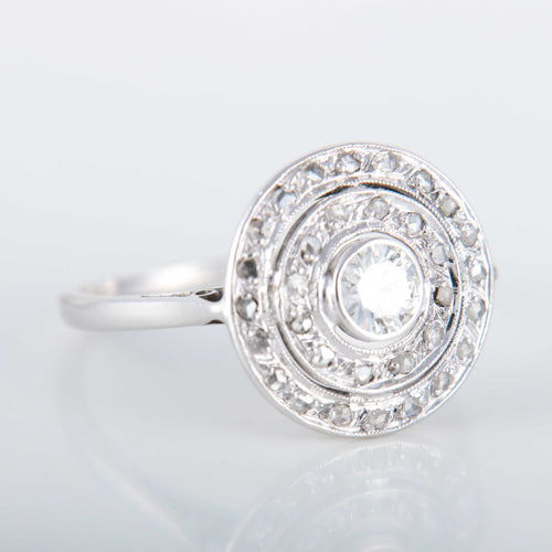 Bague 55 Bague Platine Diamants 58 Facettes 8391