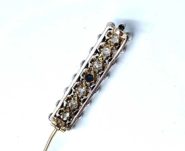 Broche Impressionnante broche épingle en diamants, Empire austro-hongrois 58 Facettes