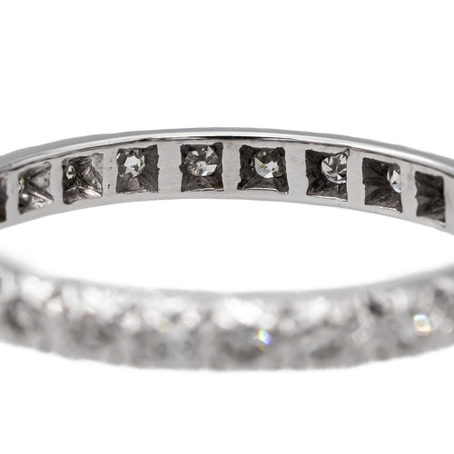 Bague 57 Bague Alliance Or blanc Diamant 58 Facettes 2745918CN