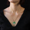 Collier Chaine en or et son disque de jade 58 Facettes CVCO18