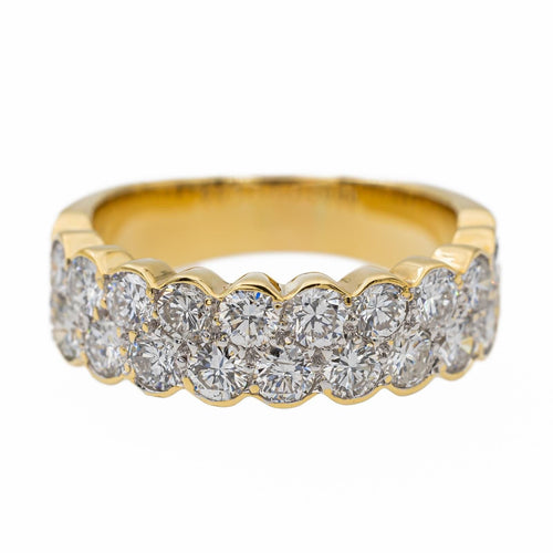 Bague 52 Bague Demi alliance Or jaune Diamant 58 Facettes 2711888CN