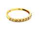 Bague 56 Bague demi alliance Or jaune Diamant 58 Facettes 1178332CD