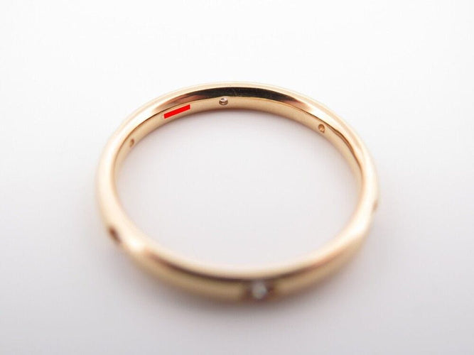 Bague 54 bague POMELLATO lucciole alliance or jaune 6 diamants 0.13ct t54 58 Facettes 244386