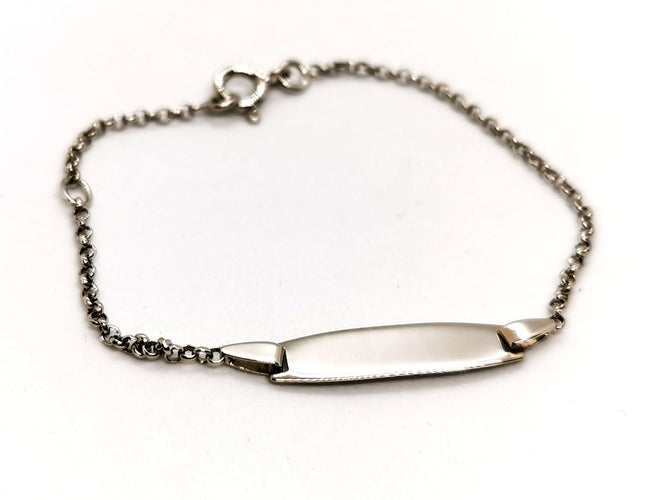 Bracelet Bracelet Gourmette Or blanc 58 Facettes 1152878CD