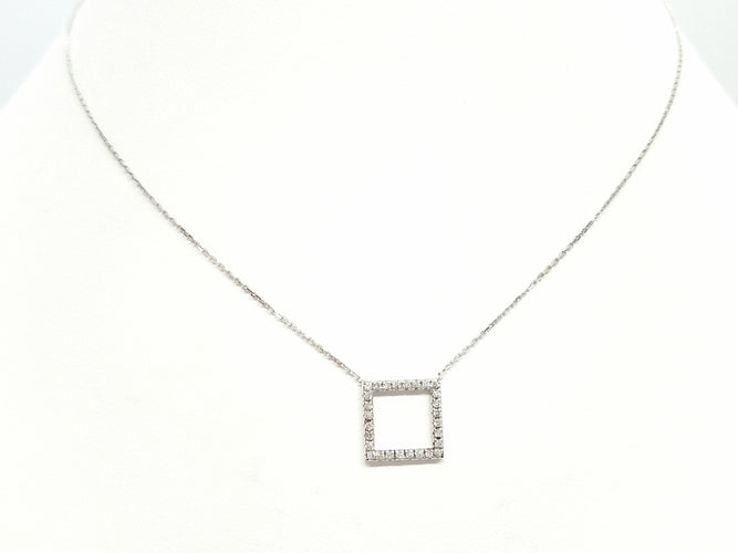 Collier Collier Or blanc Diamant 58 Facettes 579211RV