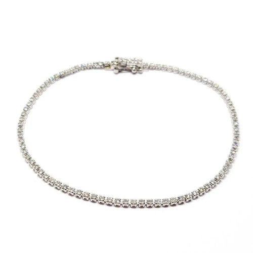 Bracelet Bracelet rivière or blanc diamants 58 Facettes