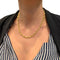 Collier Collier or jaune, maille marine. 58 Facettes 31261