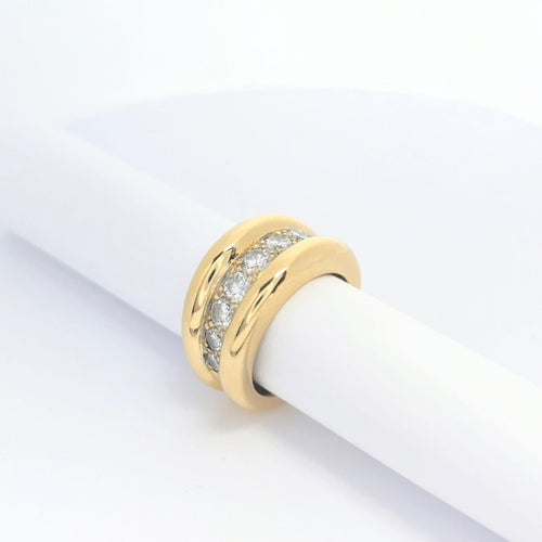 Bague Bague or jaune et diamants 58 Facettes 27799
