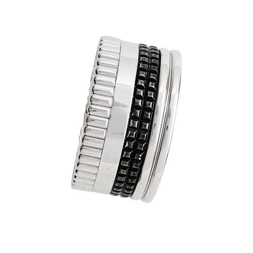 Bague 60 Bague Boucheron, "Quatre Black Edition", en or blanc. 58 Facettes 30773