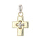Pendentif Croix or jaune et diamant 58 Facettes 12-075