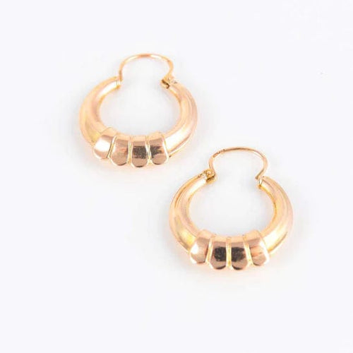 Boucles d'oreilles Boucles d'oreilles créoles Or rose 58 Facettes