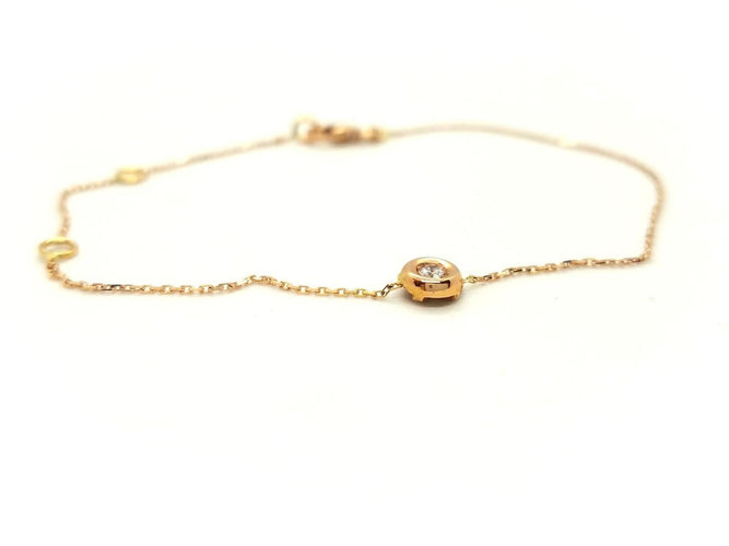 Bracelet Bracelet Or rose Diamant 58 Facettes 578986RV