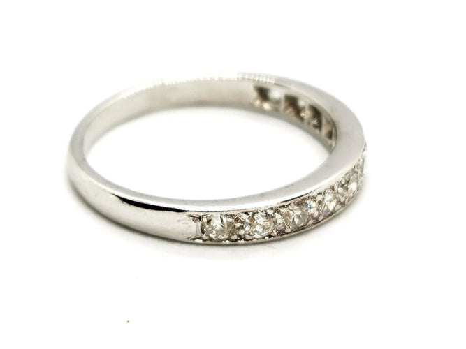 Bague 51 Bague Demie alliance Platine Diamant 58 Facettes 1385194CN