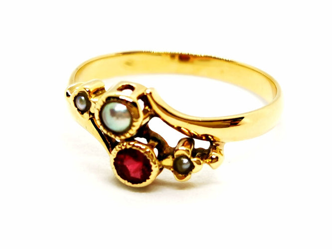 Bague 55 Bague Or jaune Rubis 58 Facettes 1467965CN