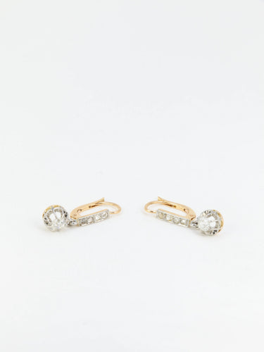 Boucles d'oreilles Dormeuses Diamants 58 Facettes 719