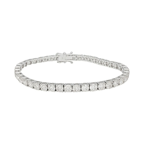 Bracelet Bracelet ligne en or blanc et diamants. 58 Facettes 31800