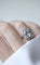 Bague 55 Bague Art Déco hexagonale aigue-marine diamants 58 Facettes