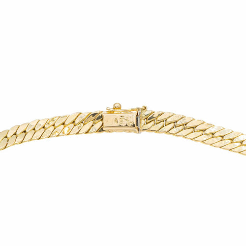 Collier Caplain Saint André Collier Maille anglaise Or jaune Saphir 58 Facettes 2216830CN