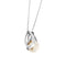 Collier Collier avec pendentif perle, diamant et saphir 58 Facettes 24021