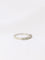 Bague 50.5 Demi-Alliance or blanc diamants 0,3 ct 58 Facettes J75