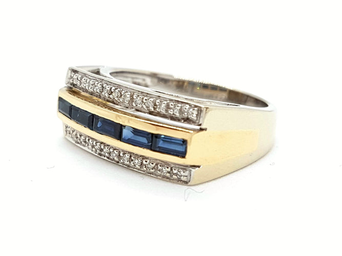 Bague 60 Bague Or jaune Saphir 58 Facettes 00579CN