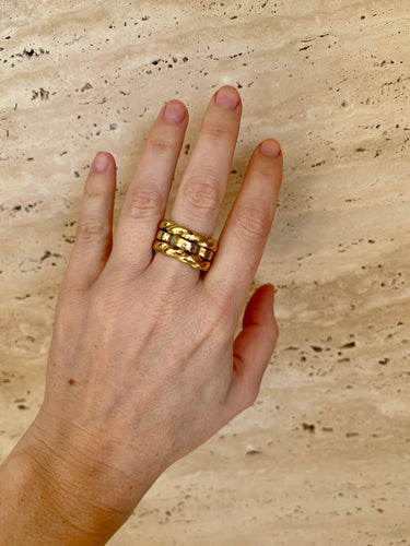 Bague 48 DAVID WEBB - Bague unisexe en or tissé 58 Facettes