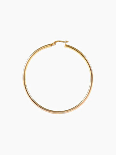 Boucles d'oreilles Créoles or jaune 58 Facettes