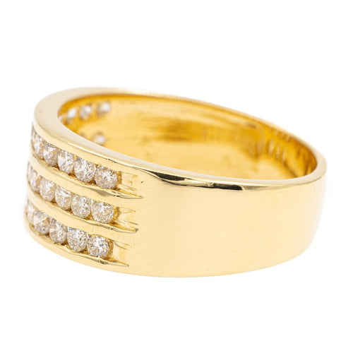 Bague 56 Bague Bandeau Or jaune Diamant 58 Facettes 2303354CN