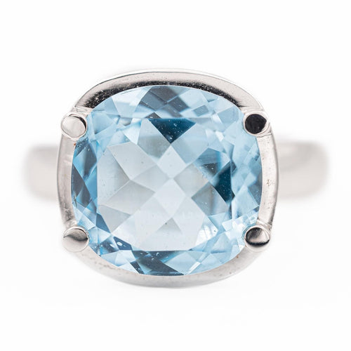 Bague 51 Poiray Bague Cocktail Filles Antik Or blanc Topaze 58 Facettes 2623850CN