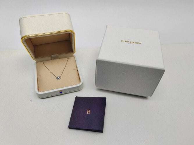 Collier collier BOUCHERON ava or blanc 18k diamants 0.43ct 58 Facettes 254585