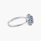 Bague Saphirs / Or Blanc / 48 BAGUE Marguerite « FLEUR » OR & SAPHIR 58 Facettes BO/220062