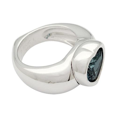 Bague 53 Bague Piaget, "Coeur", or blanc et topaze. 58 Facettes 32050