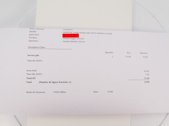 Montre montre CARTIER tank francaise pm acier quartz + etui lady 58 Facettes 255322