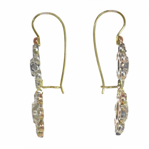 Boucles d'oreilles Pendantes vintage, diamant 58 Facettes 23031-0059