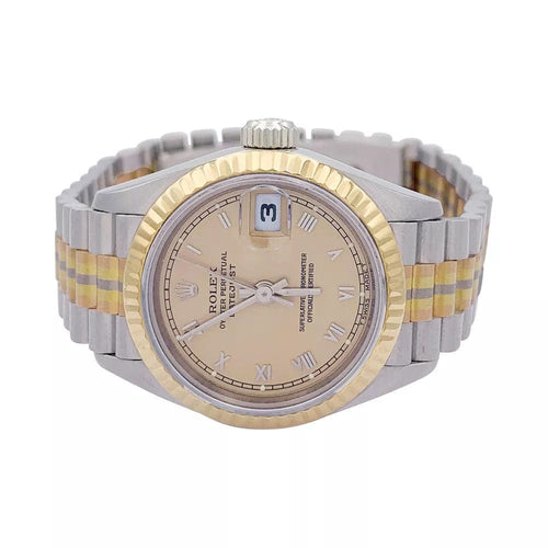 Montre Montre Rolex, "Oyster Perpetual Datejust Tridor", trois ors. 58 Facettes 32409